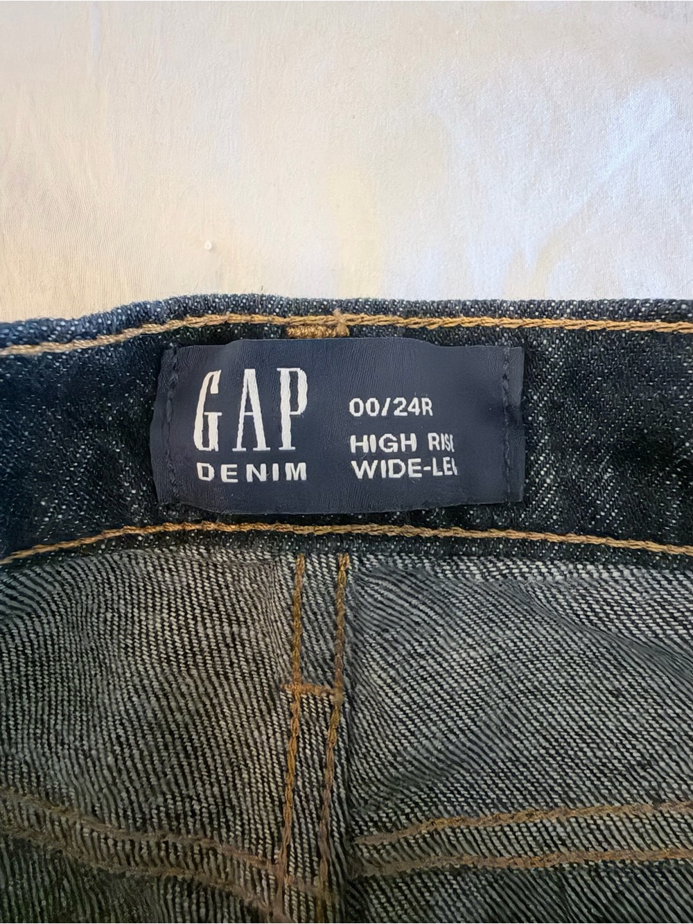 GAP Wide Leg Dark Blue Women’s Jeans - Picture 3 of 4